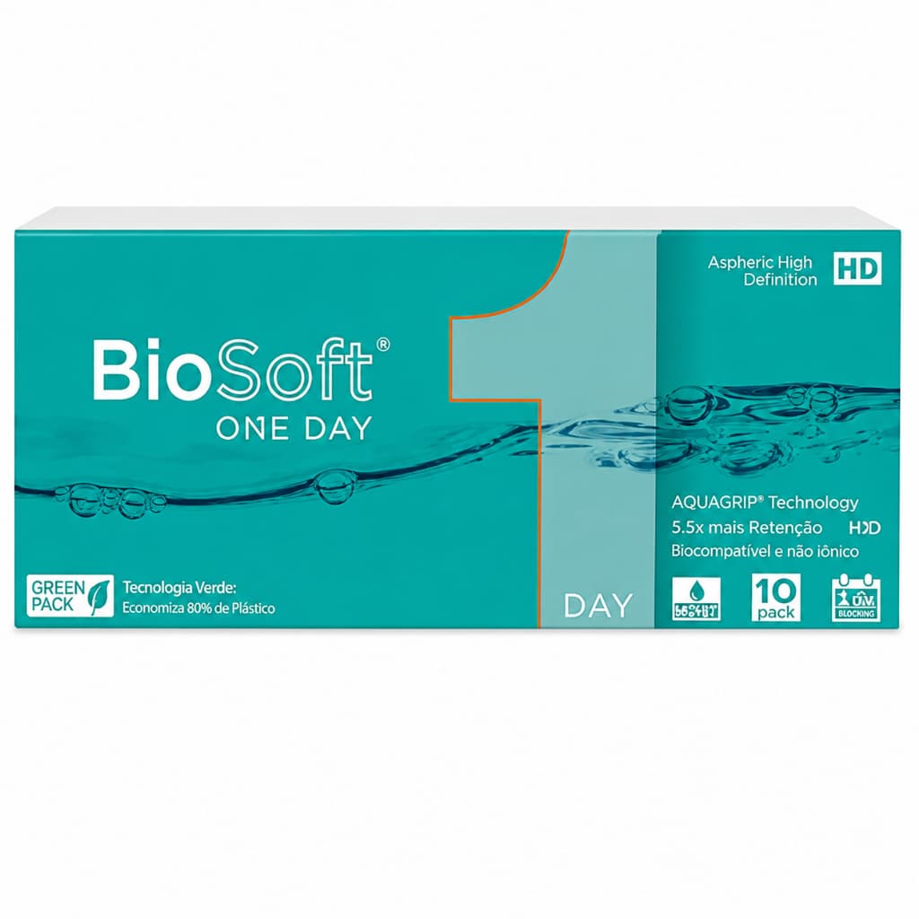 Lente de Contato Biosoft One Day Com 10 Lentes