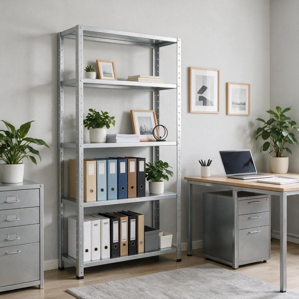 Estante Armário Prateleira de Aço 5 Bandejas Organizador Galvanizada Premium 90cm Suporta 115kg