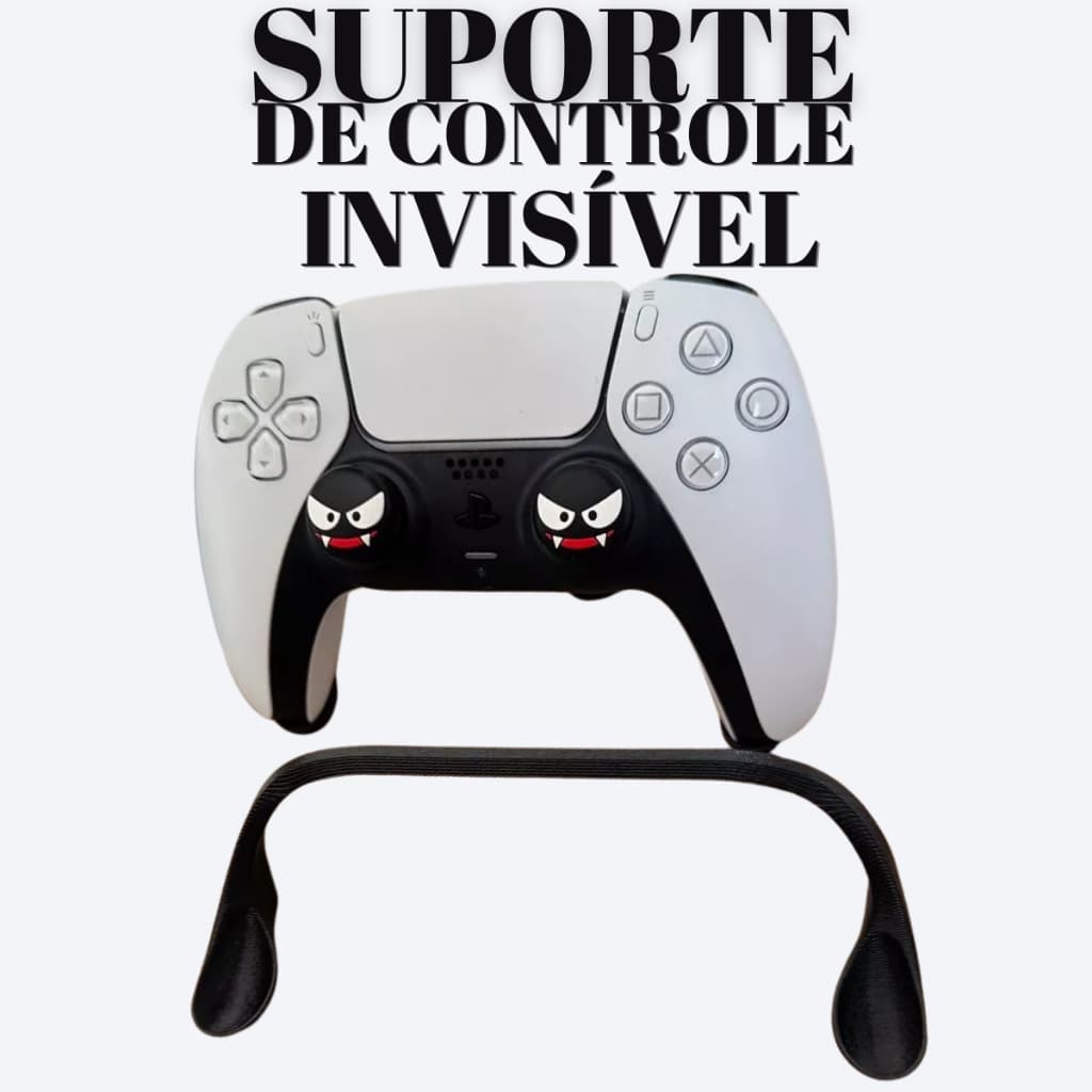 Suporte Invisível Minimalista Discreto Organizador para Controle PS5 Gamer Playstation Xbox Setup