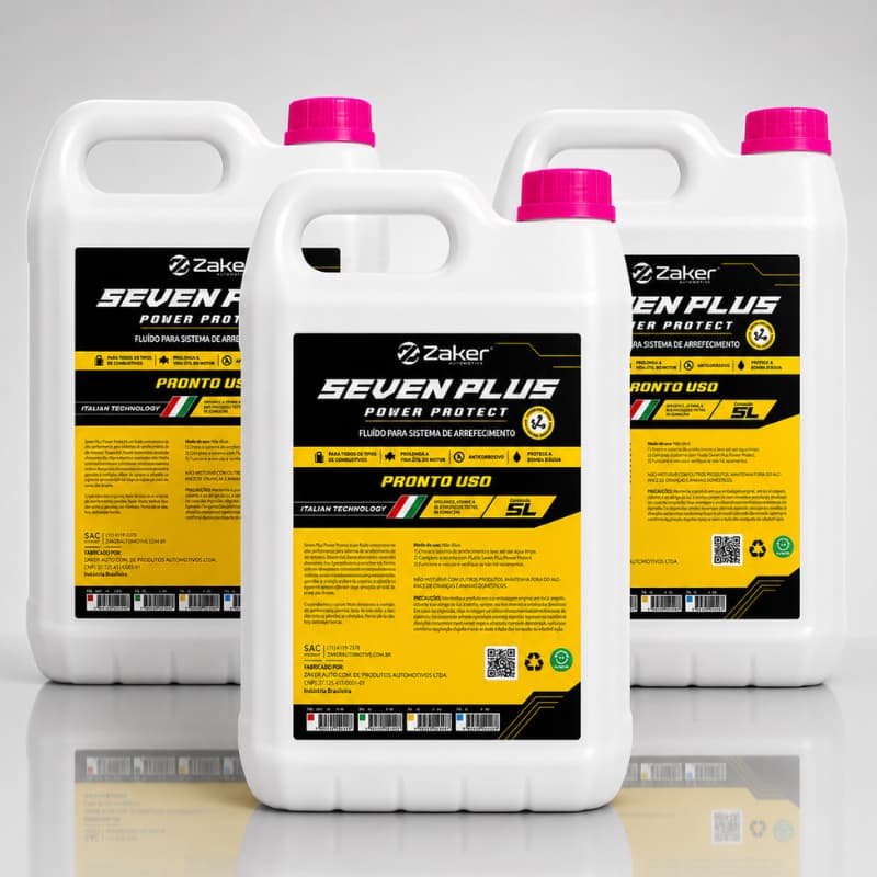 Kit 15L Fluido Arrefecimento Rosa Pronto Uso Original Zaker Vw Hyundai Fiat