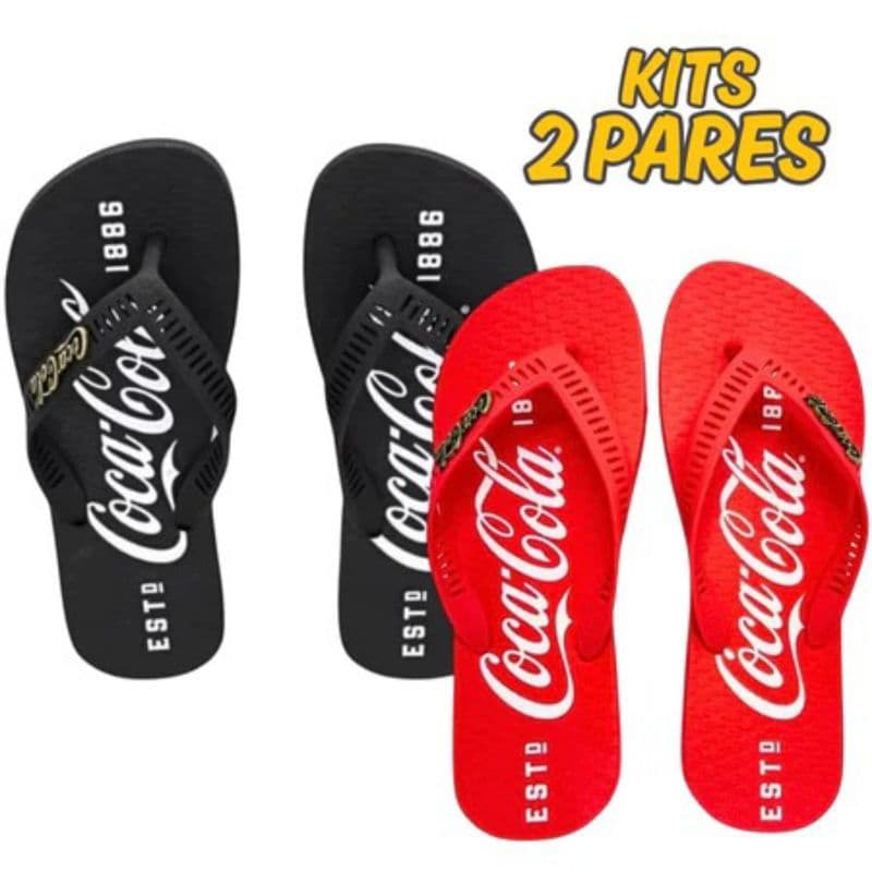Kit Masculino 2 Chinelo Juvenil