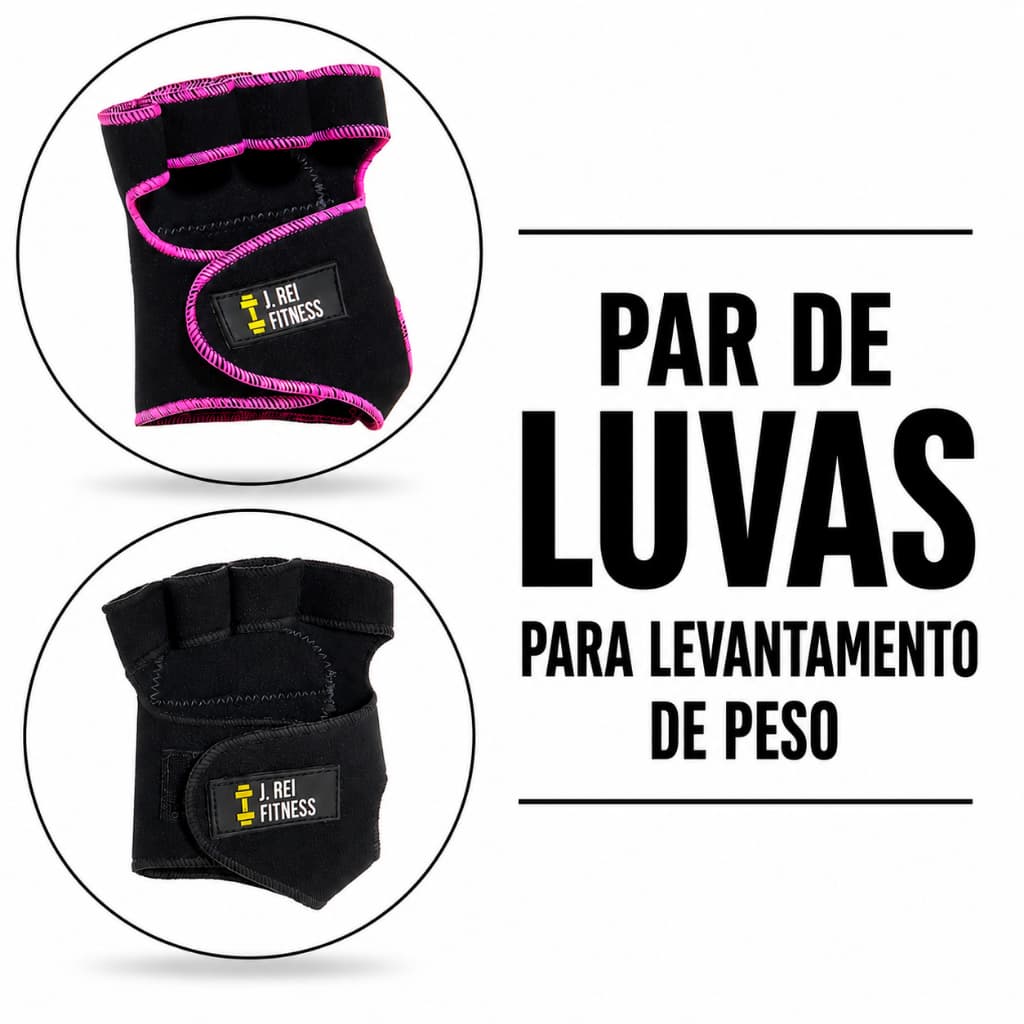 Par de Luva De Academia Para Levantamento de Peso Musculação Crossfit Bike Bicicleta Feminina e Masculina Na Promoção