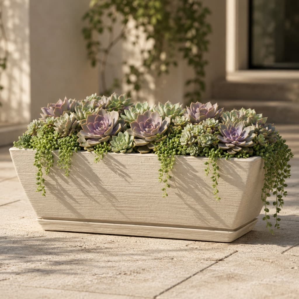 Vaso Polietileno Para Plantas Jardineira Luxo Decoração Casa Apartamento