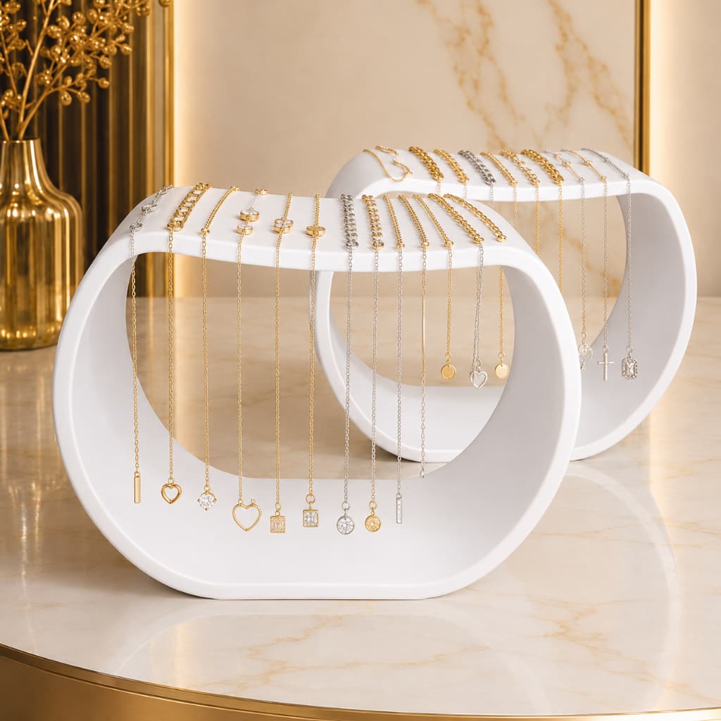 Expositor de Colar, Pulseiras, Joias, Bijuterias Minimalista
