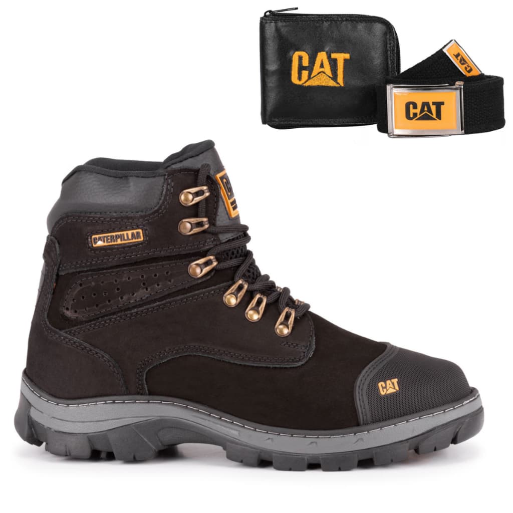 Kit Completo Masculino Bota Casual + Carteira + Cinto 3 Peças