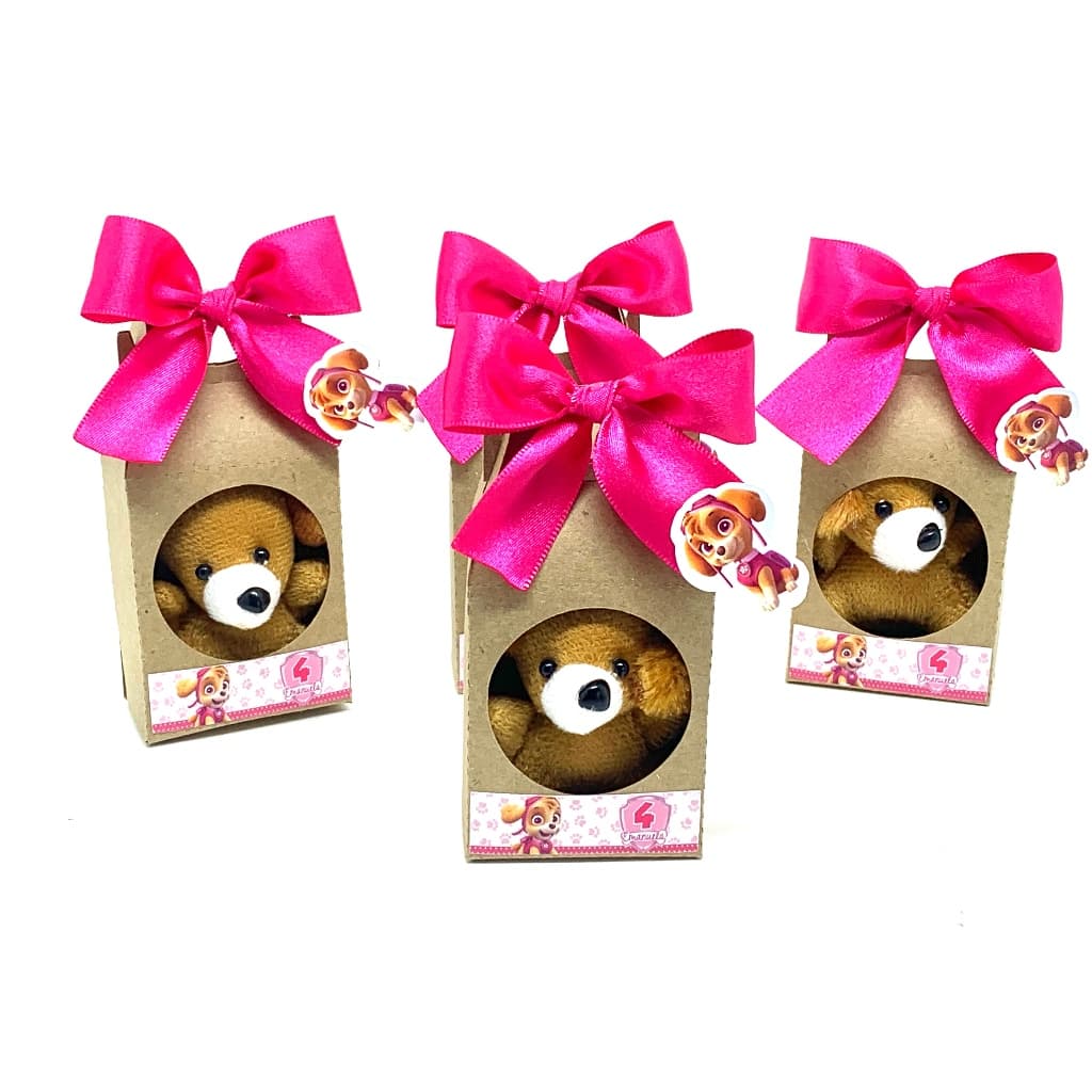 Lembrancinha Personalizada Aniversário Festa Infantil Festa Pet Patrulha Canina Sky com Pelúcia 6cm 25 unidades