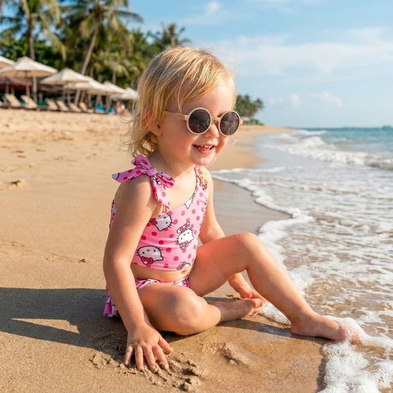 Biquíni Infantil Menina Hello Kitty Praia Piscina Férias Tamanho 2 ao 10