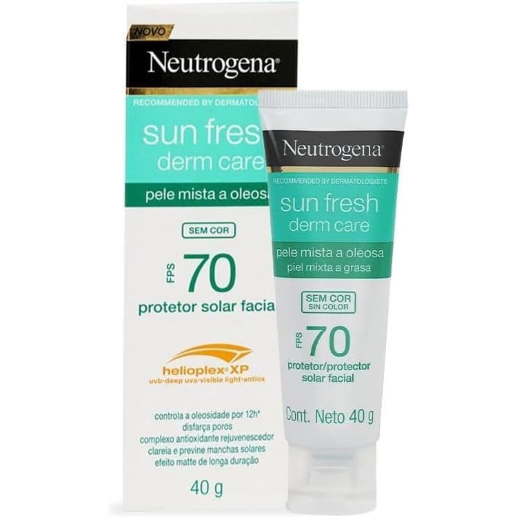Protetor Solar Neutrogena Derm Care Facial FPS70  40g Incolor