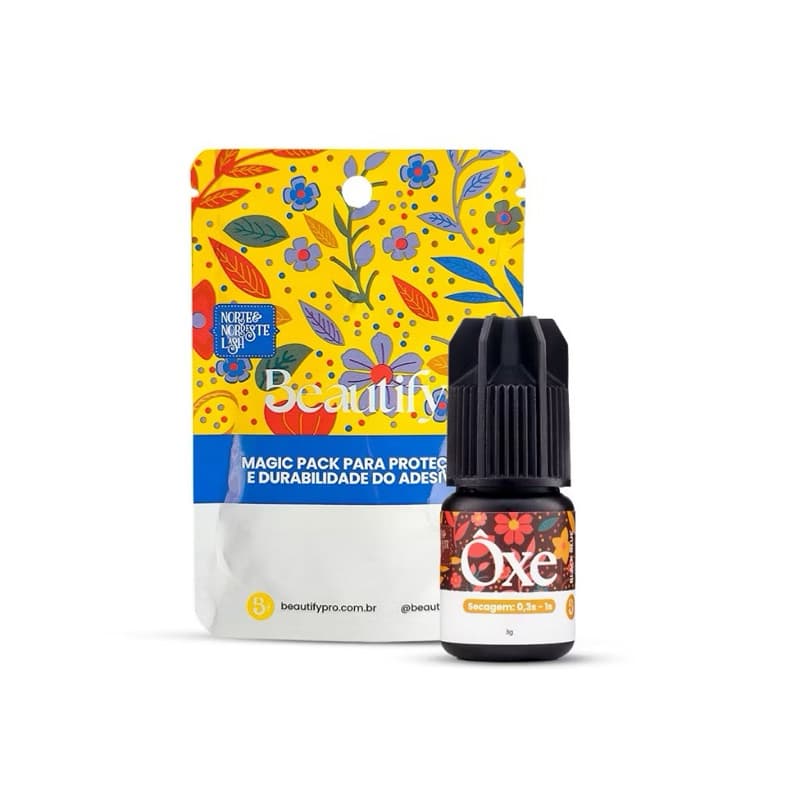 Cola Adesivo Oxe Beautify Pro 3g Para Extensão de Cílios Preto Secagem 0,3s Retenção Até 9 Semanas