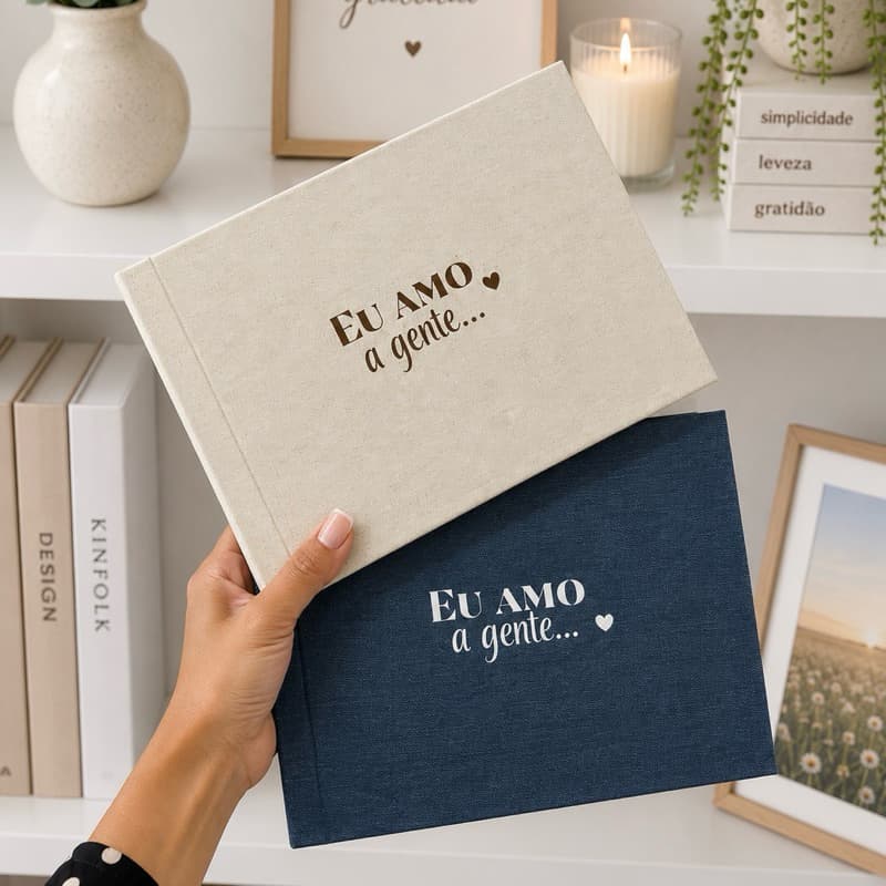 🤎 Álbum de Casal | Nós ou Eu Amo a Gente | 15x21 | Capa Dura Premium