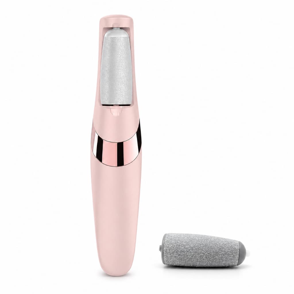 Lixador Elétrico Portátil para Pés com 2 Rolos para Pedicure