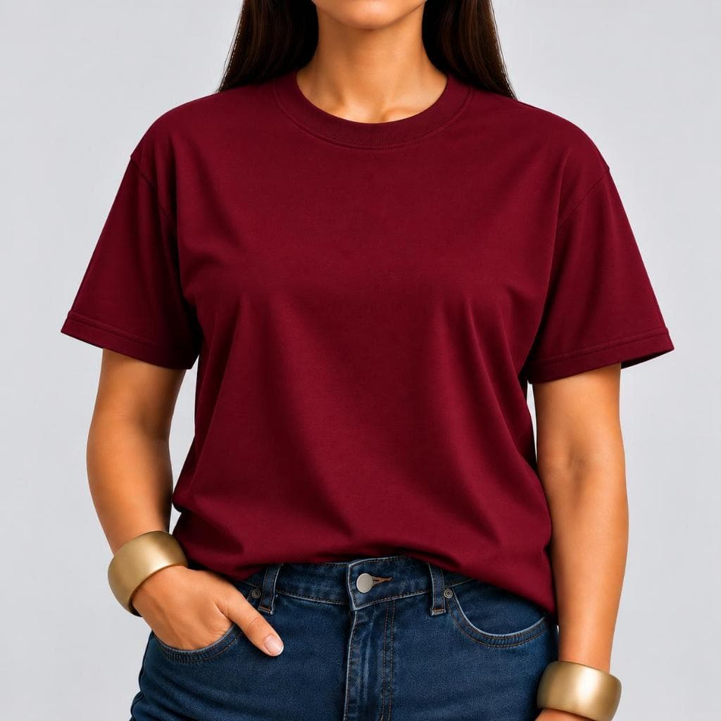 Camiseta Básica Feminina 100% Algodão Dia a dia Trabalho Passeio Versátil Academia Crossfit