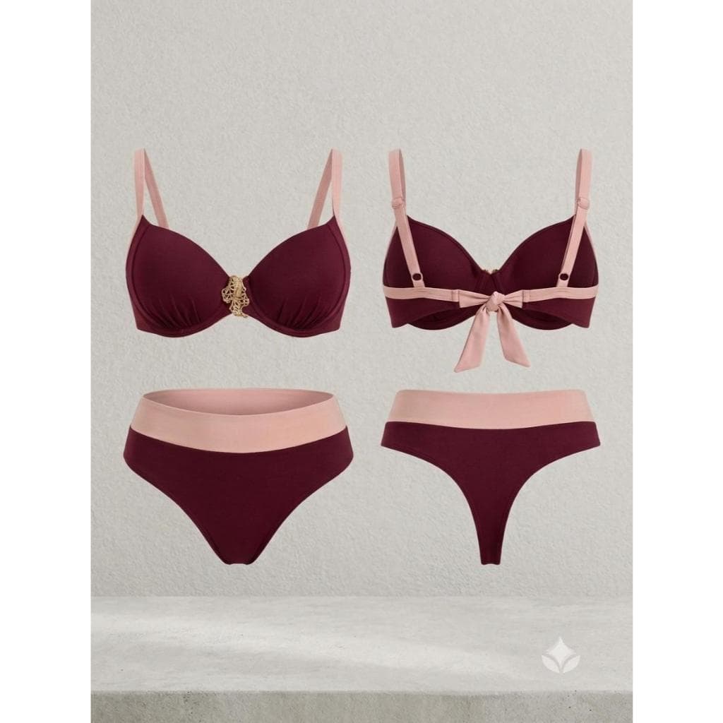 Biquíni Luxuoso Lindo G e GG Boa Sustentação Alça Grossa Bojo Fixo Calcinha Aperta a Barriga Afina Cintura e Modela Corp
