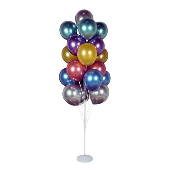 Suporte de Balão de Chão Para Festas 1,68CM 19 Pontos de Balões para Decoração Festas