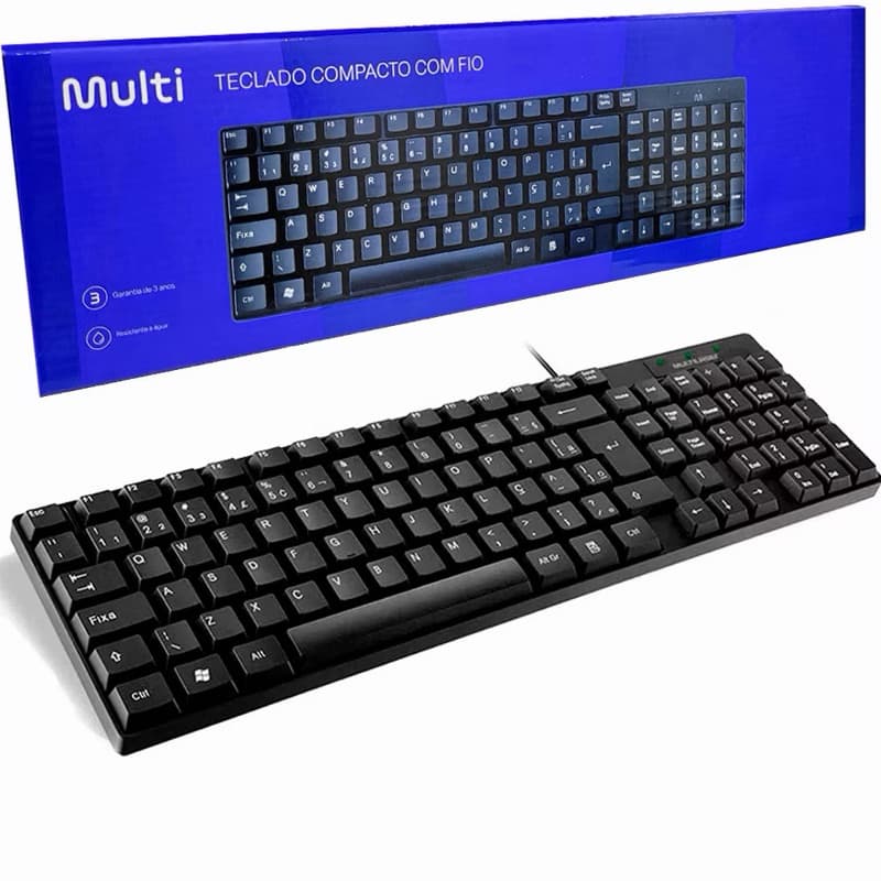 Teclado Multi Compacto com fio