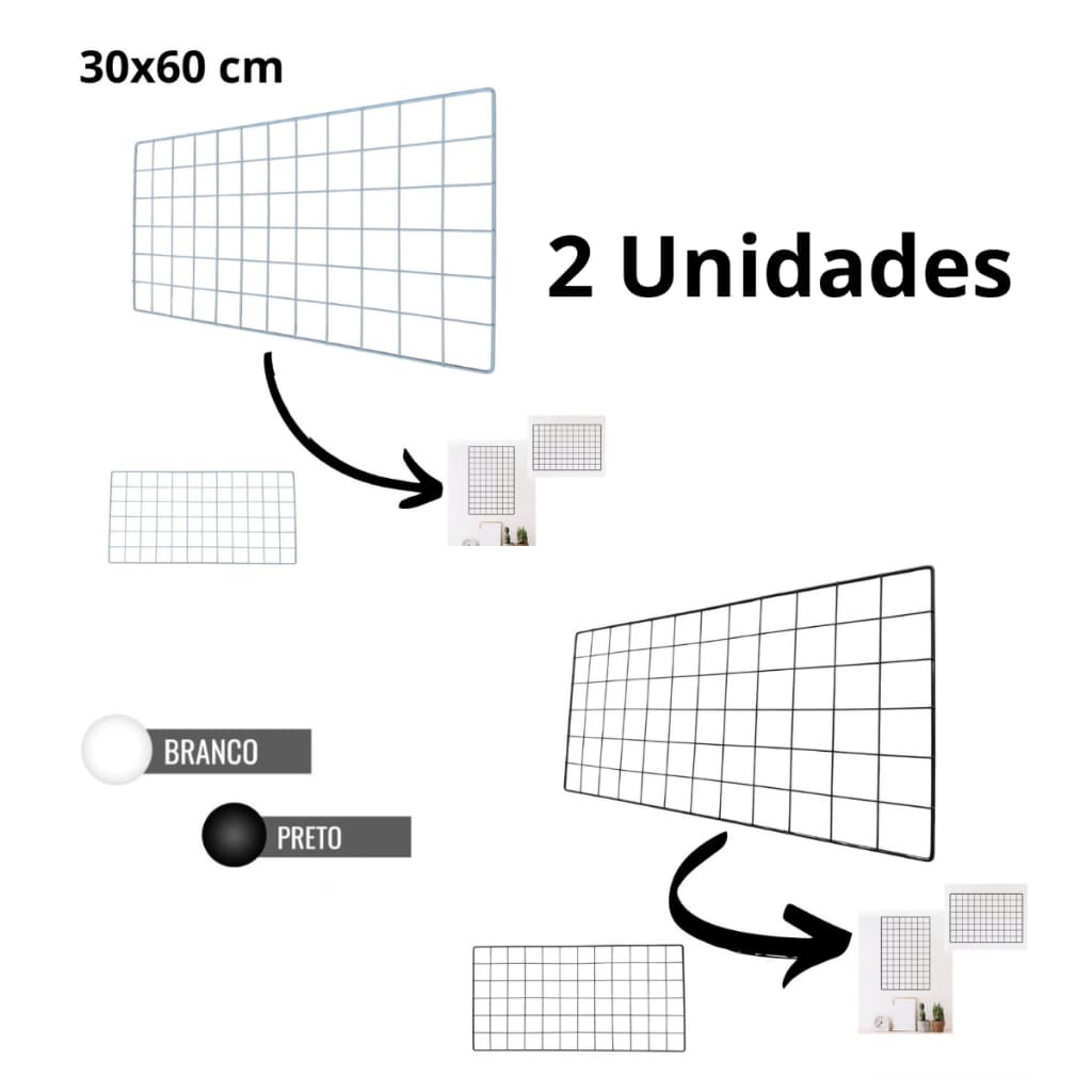 Tela aramada 30x60 - 2 Unidades