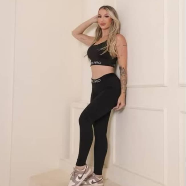 Calça Legging Pro Feminina Legging Suplex Cintura Alta Academia Corrida Caminhada Pilates Treino