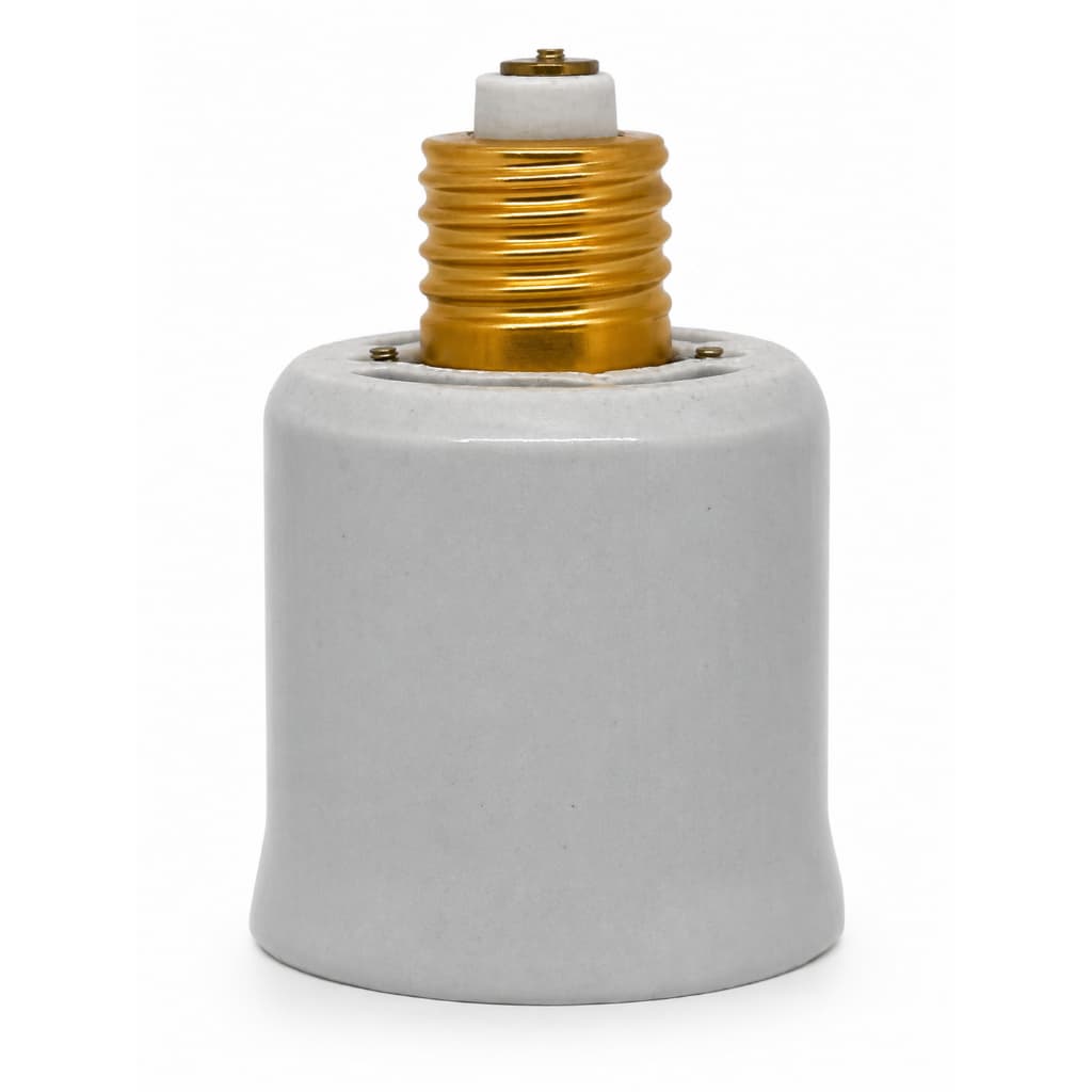 Adaptador De Soquete E27 Para E40 Conversor Rosca Taschibra Cinza