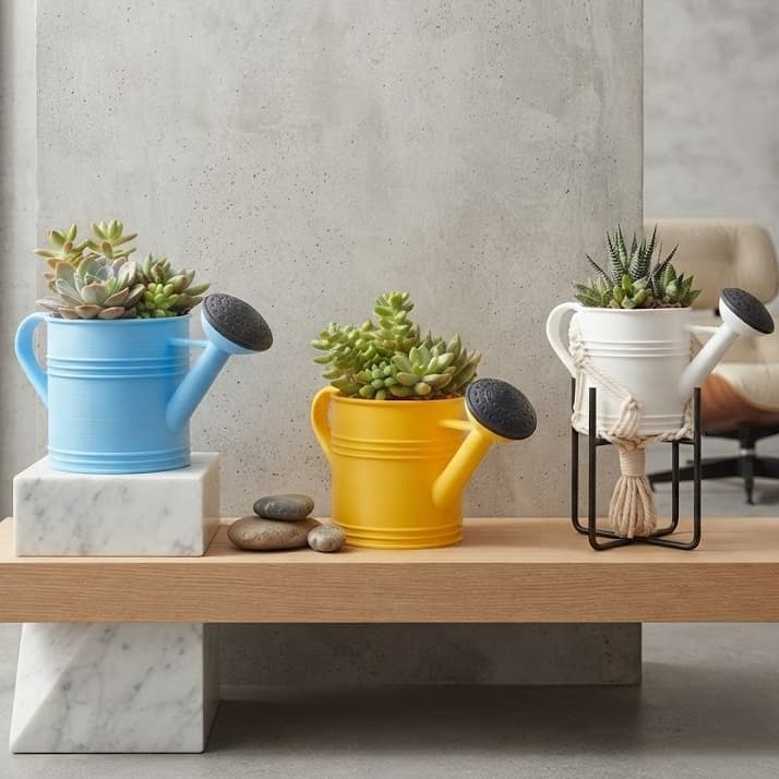 Mini Vasinho Regador Impressão 3D Artesanal para Suculentas e Decoração