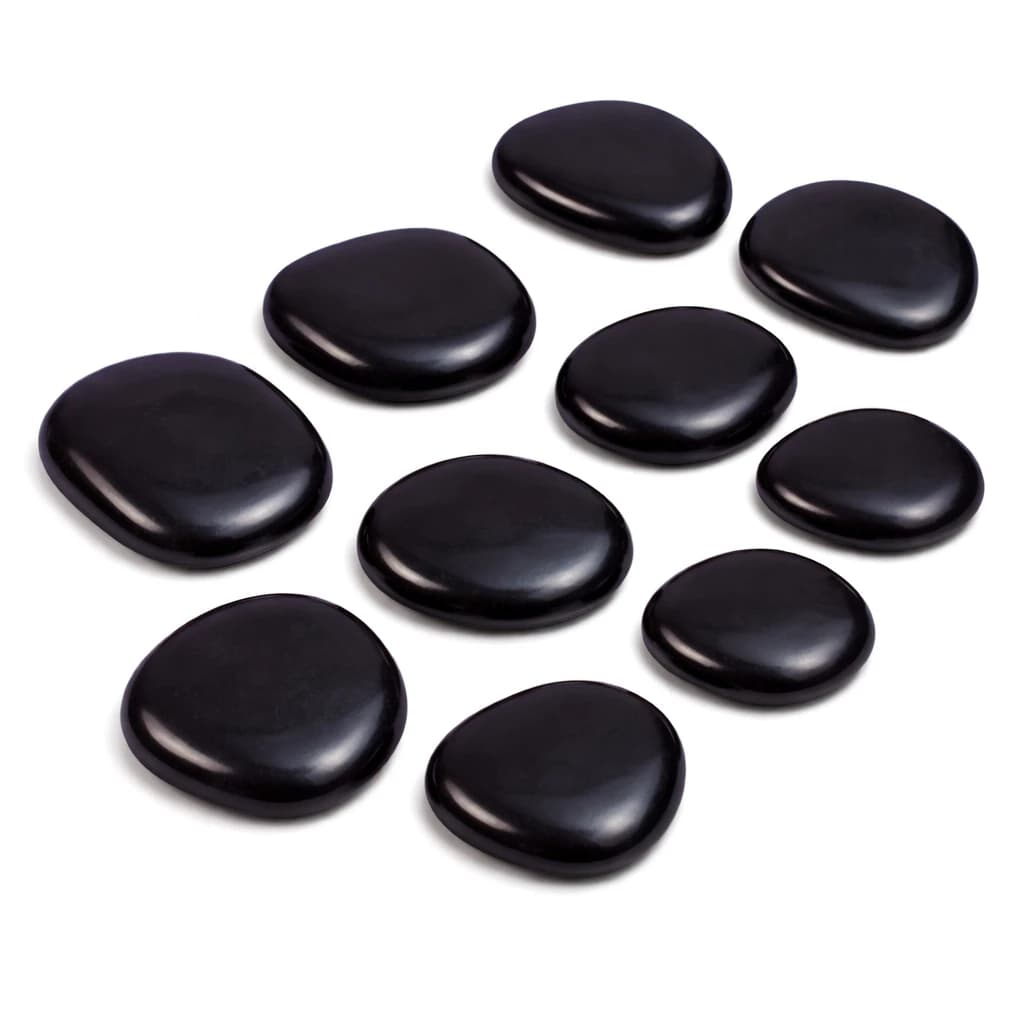 Kit 6 Pedras Quentes Vulcânicas Para Massagem Terapia e Relaxamento (Promoção)