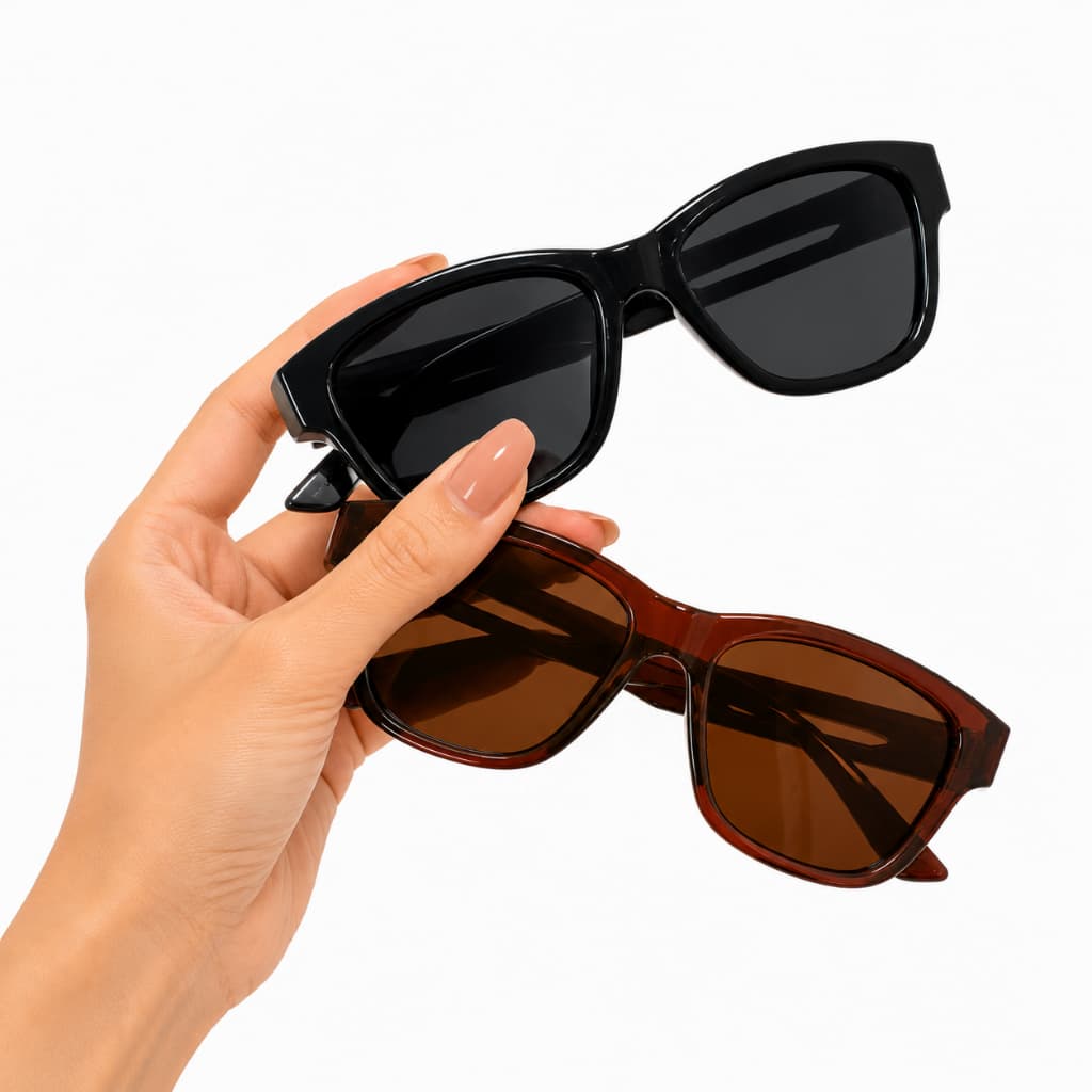 Óculos de Sol UV400 Polarizado Unissex Esportivo Leve Preto para Corrida Pesca Praia e Direção