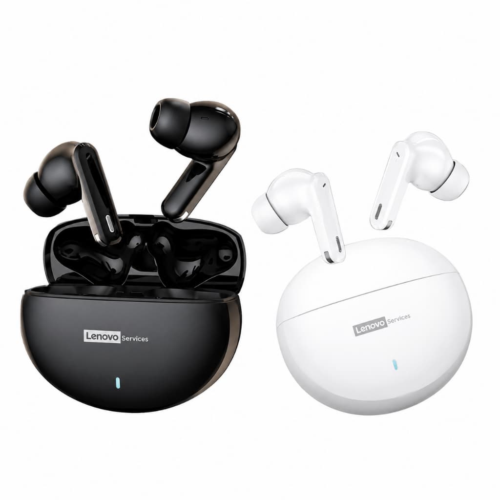 Fones de Ouvido Lenovo Original LE253 TWS Sem Fio Bluetooth 6.0 com Cancelamento de Ruído Som HiFi para Jogos e Esporte