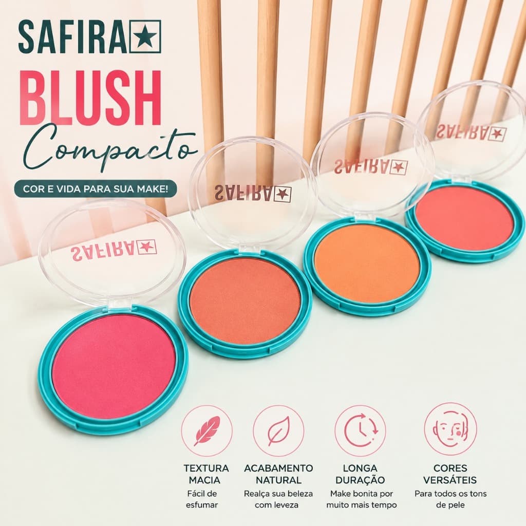 Blush Compacto Green - Safira