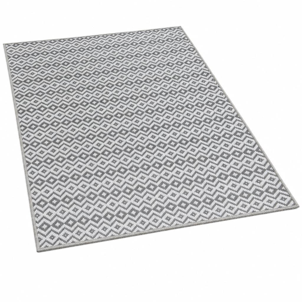 Tapete Pratik 100x150cm Cinza Suave Antiderrapante Conforto Premium