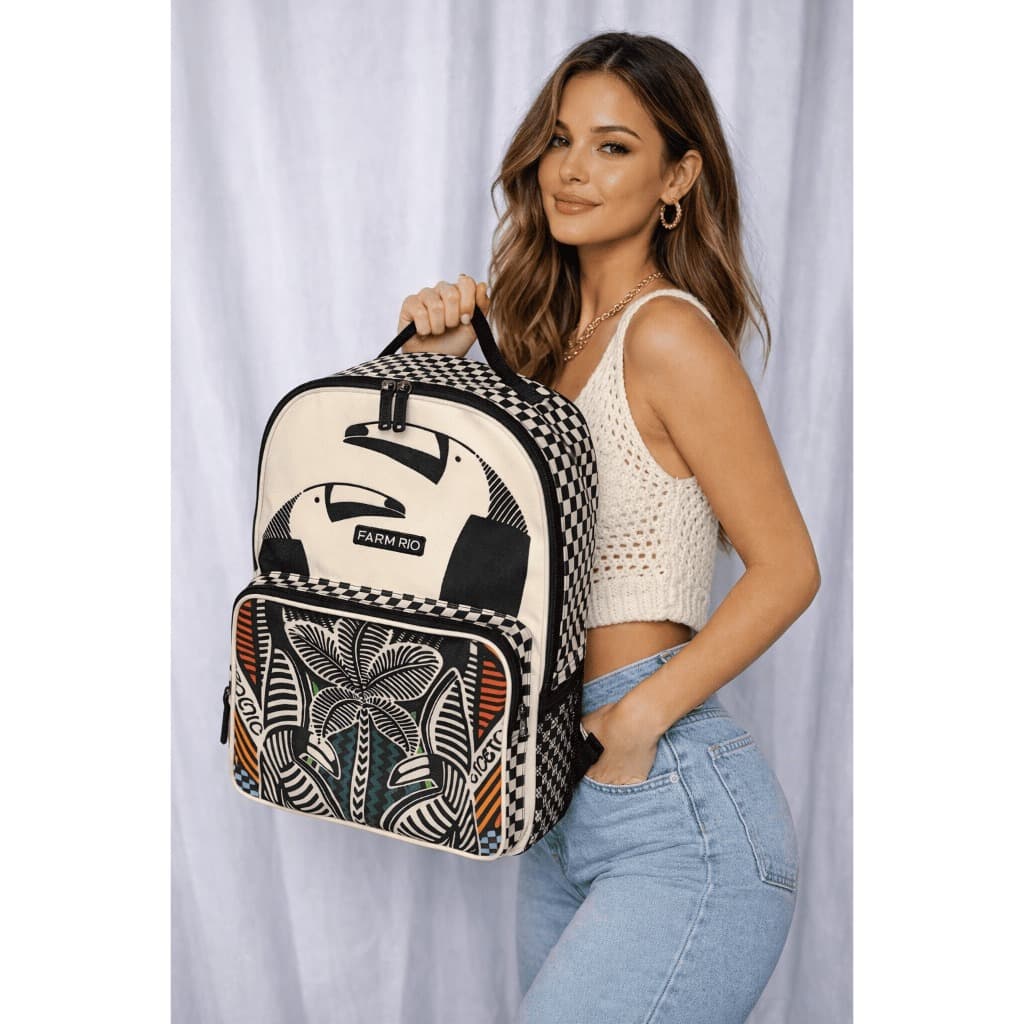 Mochila Farm Bolsa Escolar Mochila Feminina Masculina Volta as Aulas Alça Regulavel Envio Imediato