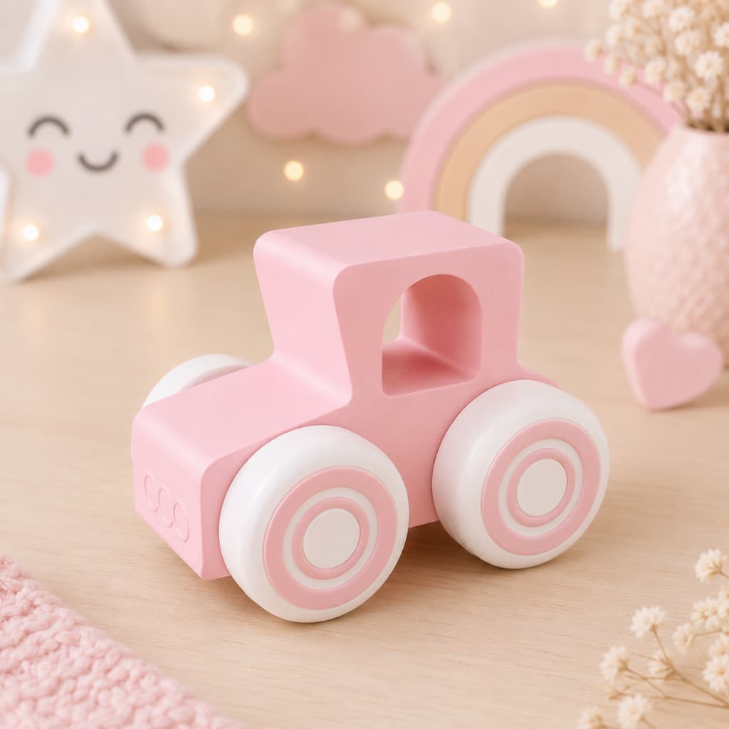 Carrinho Decorativo Infantil Quarto Bebê Brinquedo Decoração Menino 3D Ref:009