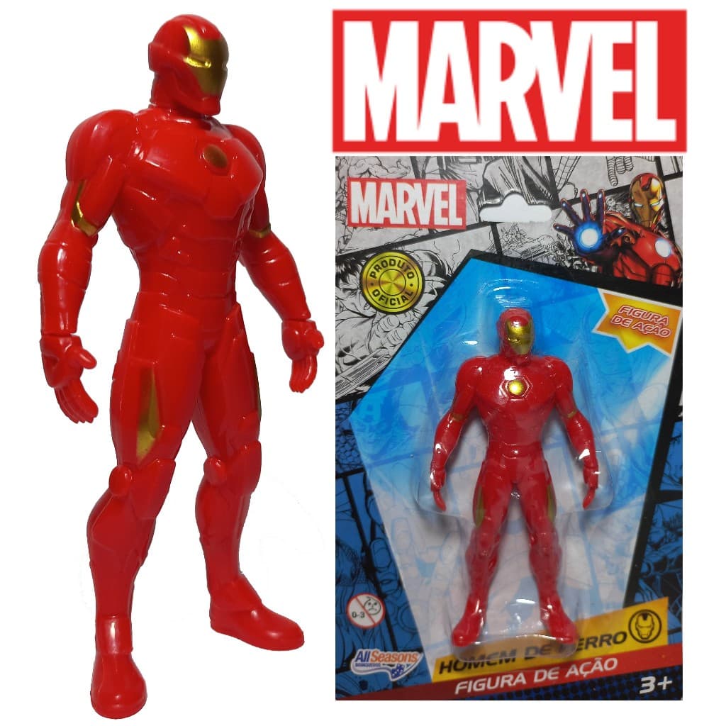 Boneco Homem de Ferro Marvel Colecionável 9,5cm Original Figura de Ação Vingadores