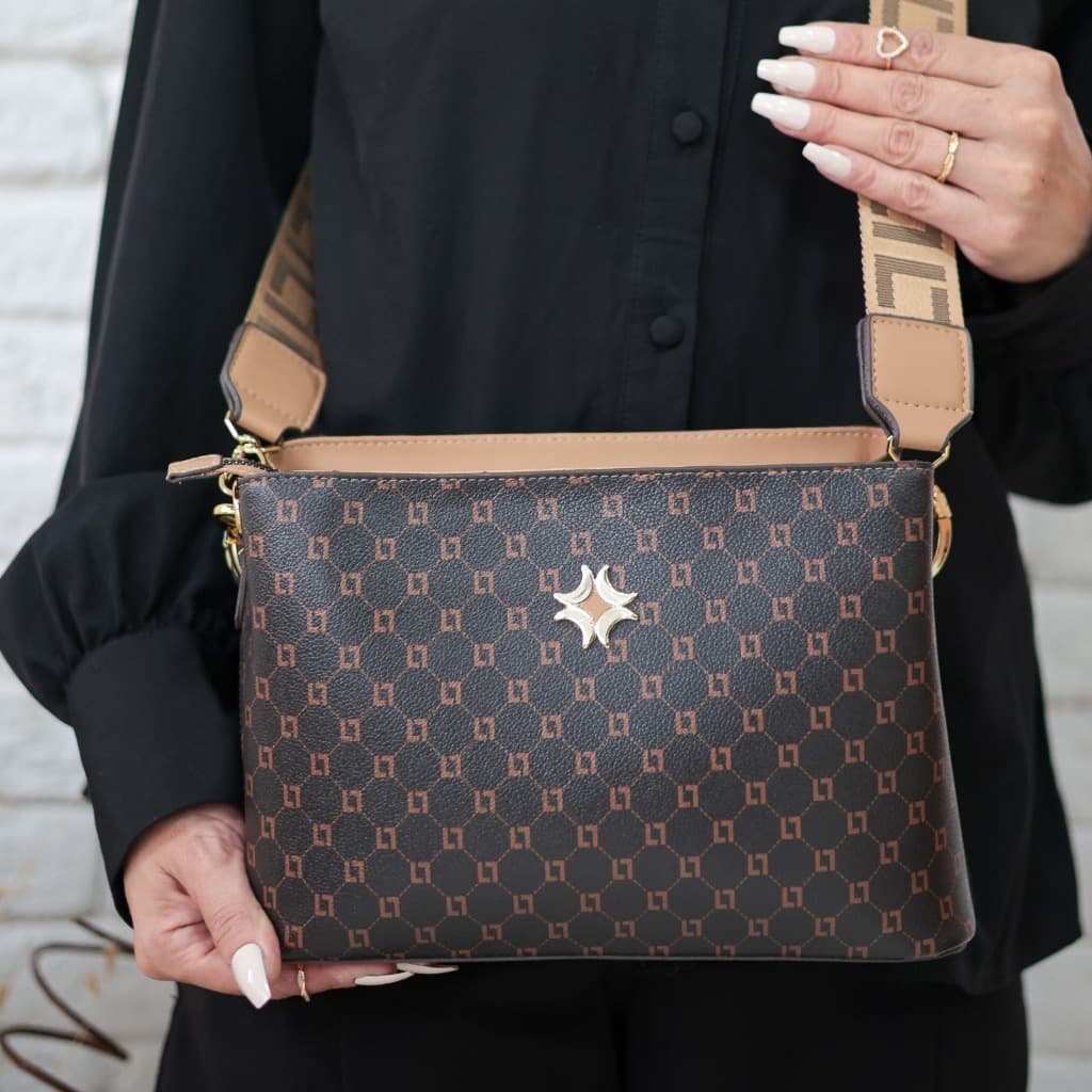 Bolsa Feminina Transversal Premium Alça Larga Ajustável Ombro Elegante