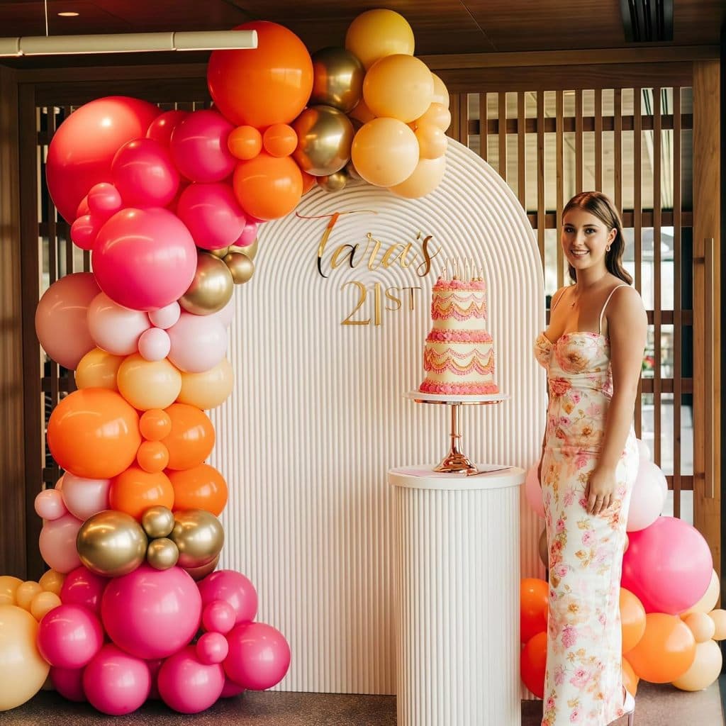 Kit 114 Balões Arco dos Sonhos Rosa Decoração para Festas, Aniversários e Casamentos