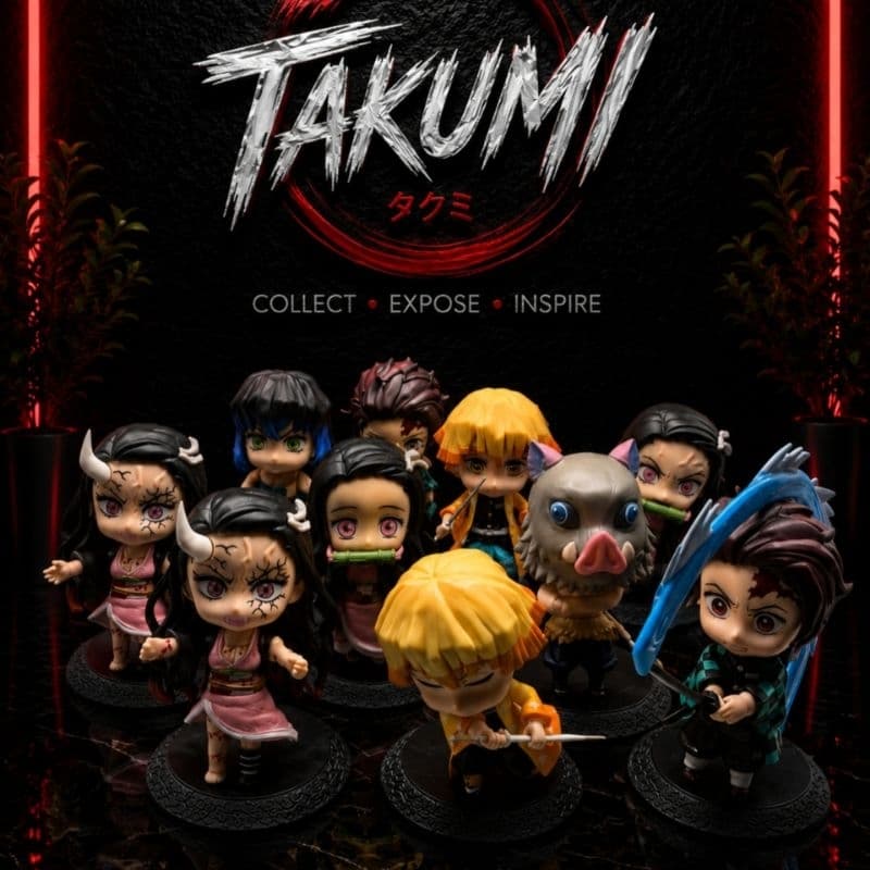 Mini Figure Demon Slayer 10cm PVC | Tanjiro, Nezuko, Zenitsu, Inosuke e Mais