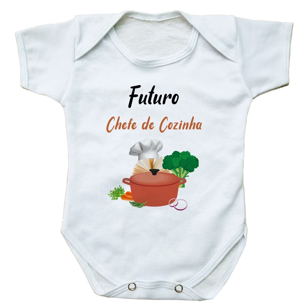 body bebe roupinha infantil futuro chefe de cozinha presente profissão