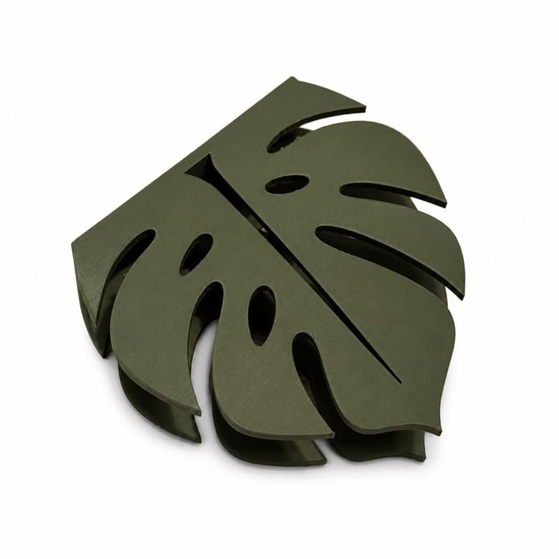Porta Guardanapos Folha de Monstera Decorativo Moderno para Mesa Posta Cozinha Área Gourmet Decoração Elegante bb
