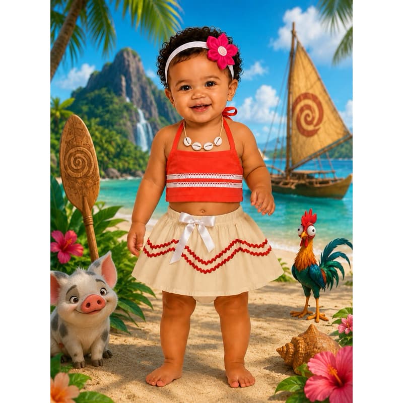 Fantasia Moana Infantil,baby