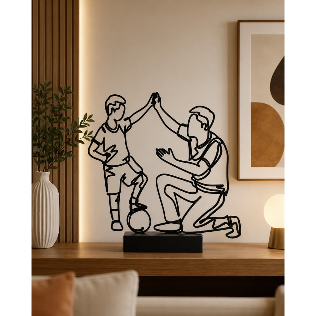 Escultura Pai Herói - Super Pai / Presente Criativo Dia dos Pais | Ninho de Bambu