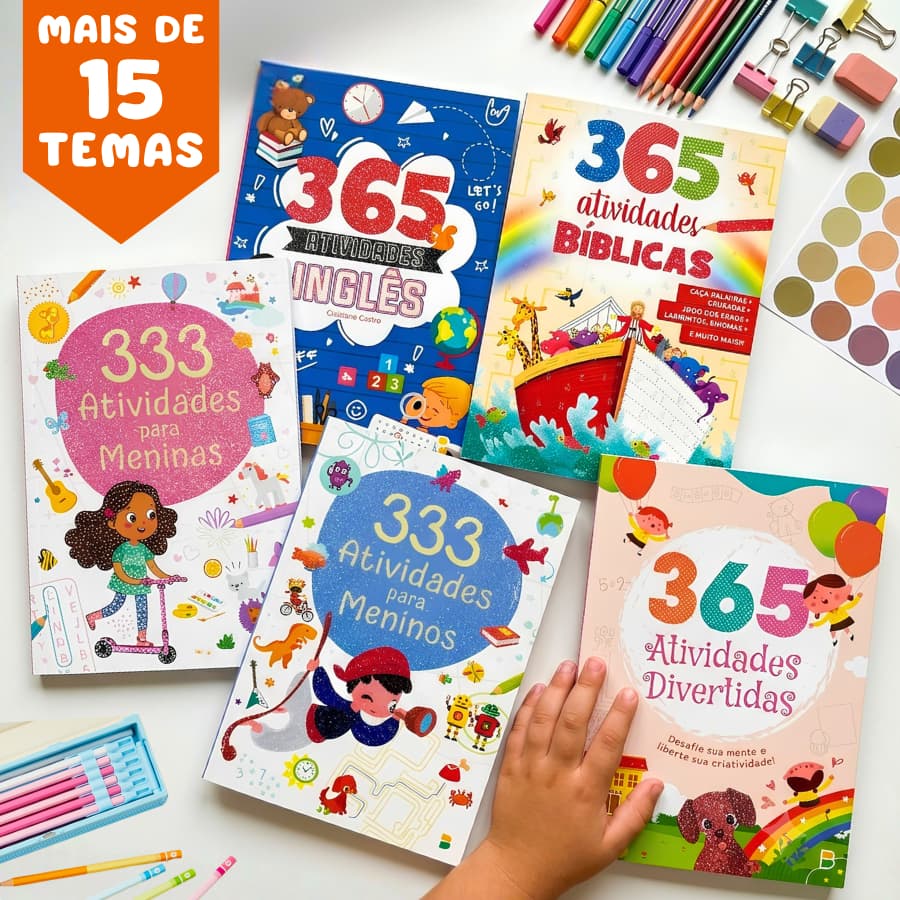 Livro de Colorir Educativo Atividades Personagens Biblíco Menina Menino Infantil Passatempos