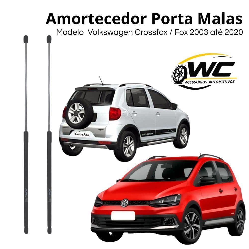 Par Amortecedor de Porta Malas Tampa Traseira Fox Cross Fox 2003 até 2020