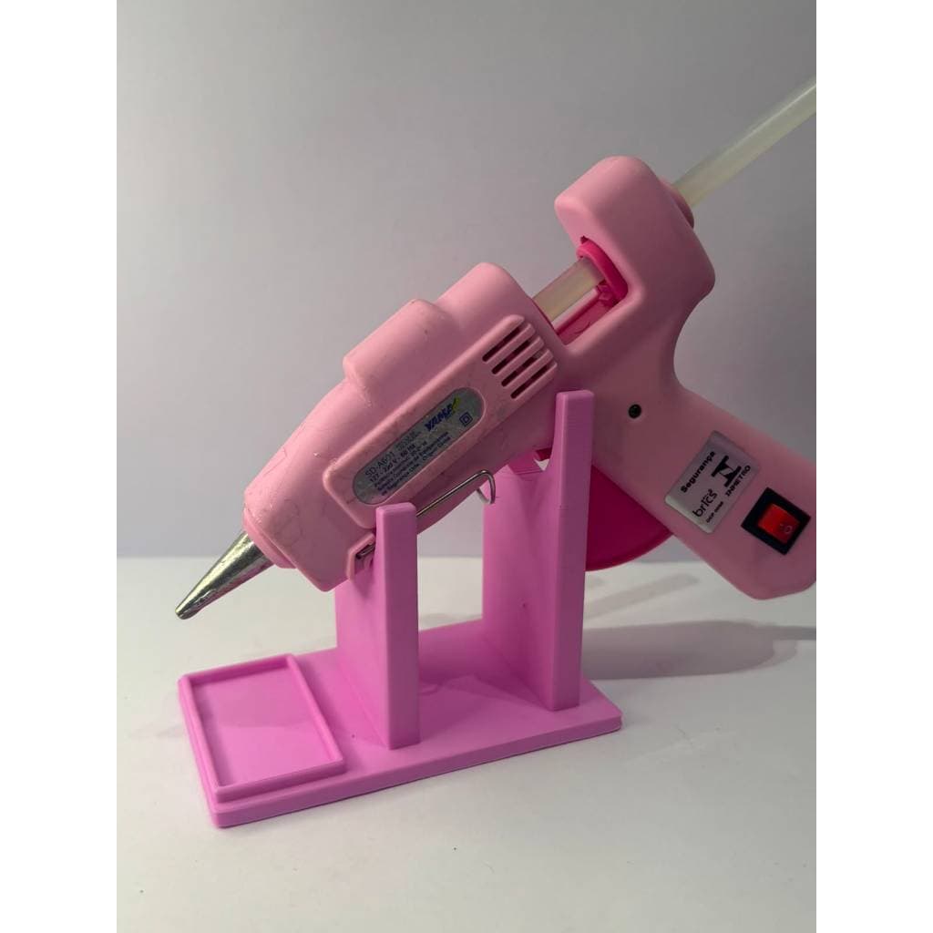 SUPORTE DE PISTA COLA QENTE/IMPRESSÃO 3D/PORTA PISTOLA/ACESSP0RIOS/PAPELARIA/PRATICIDADE E ORGANIZAÇÃO