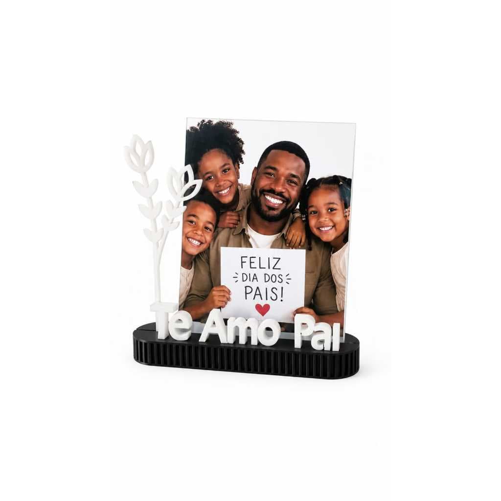 Porta-Retrato “Te Amo Pai” Presente Personalizado para o seu  Pai.
