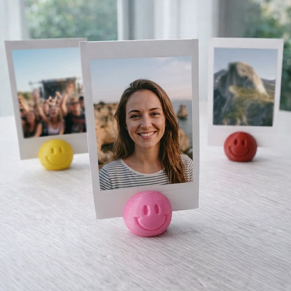 10 Suportes Porta Fotos Polaroid Porta Retrato Instax Emoji Lembrancinhas Festa