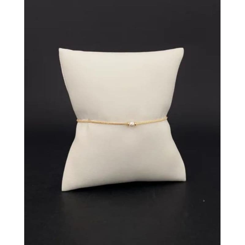 Pulseira Feminina Pérolas Banhada a ouro 18k hipoalergênica