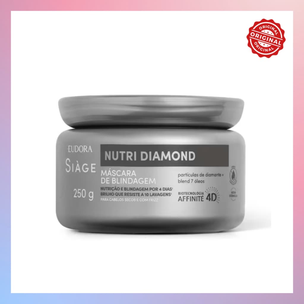 Nova Máscara de Brilho Nutri Diamond Eudora - Brilho Radiante e Nutrição Profunda
