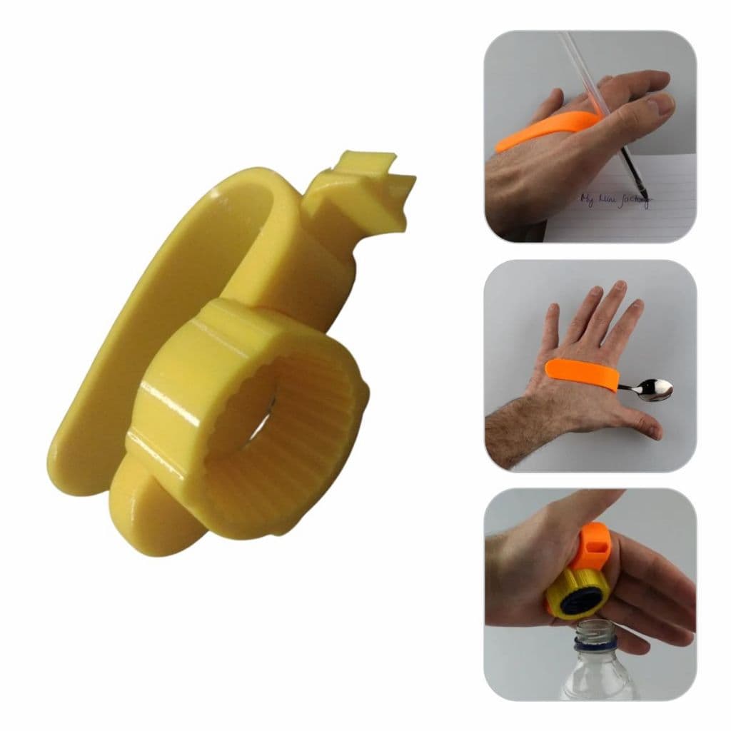 Suporte Adaptador para Talheres, Caneta e Abridor de Garrafa - Pessoas Com Mobilidade Reduzida