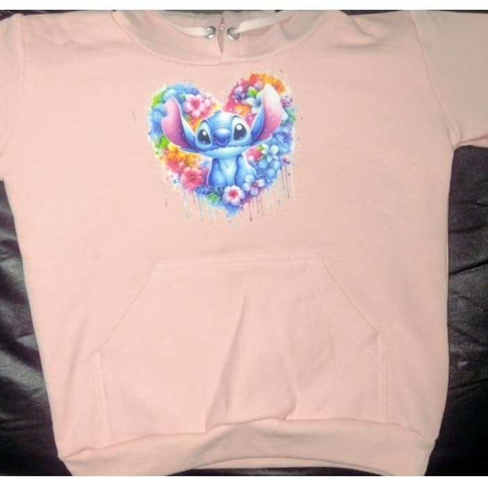 moleton infantil Rosa 🩷 Stitch. blusa de frio infantil, inverno.