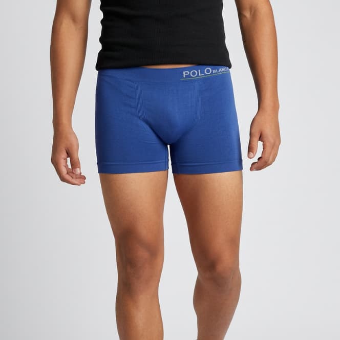 Cueca Boxer Juvenil Pollo Blanco Sem Costura Microfibra Infantil Menino Confortável Macia Poliamida