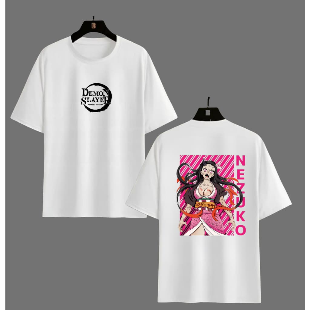 Camiseta Anime Demon Slayer  NEZUMO Personagens Camisa Unissex Masculino Feminino 100% Algodão Premium Casual