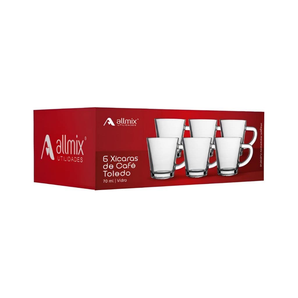ALLMIX - XICARA TOLEDO 70ml com 6 unidades